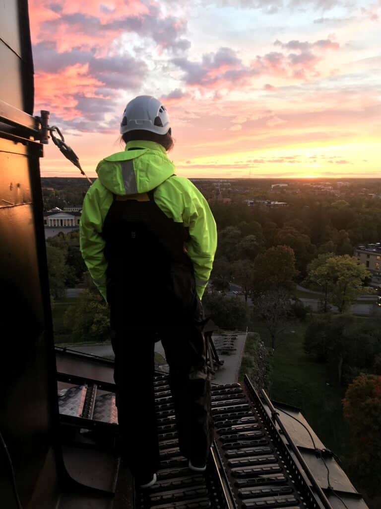 Takvandring på slottet i Uppsala
