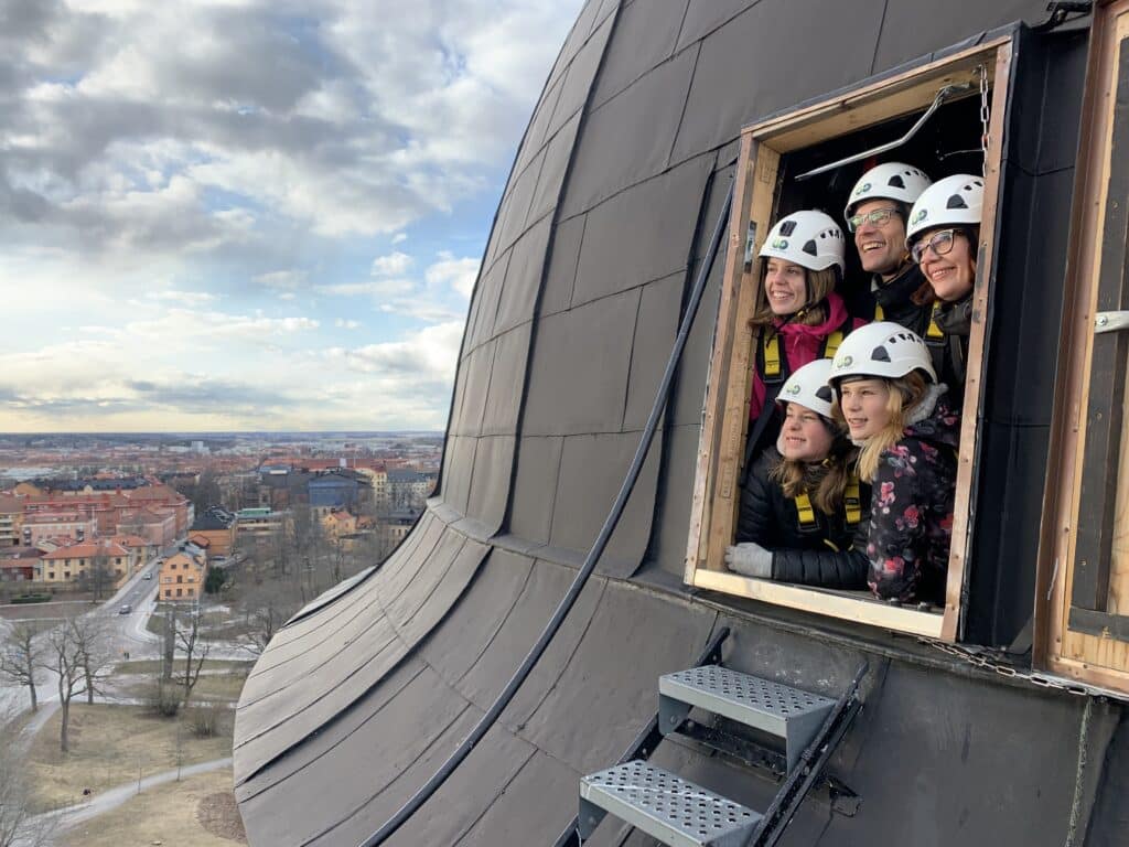 Takvandring på Uppsala slott