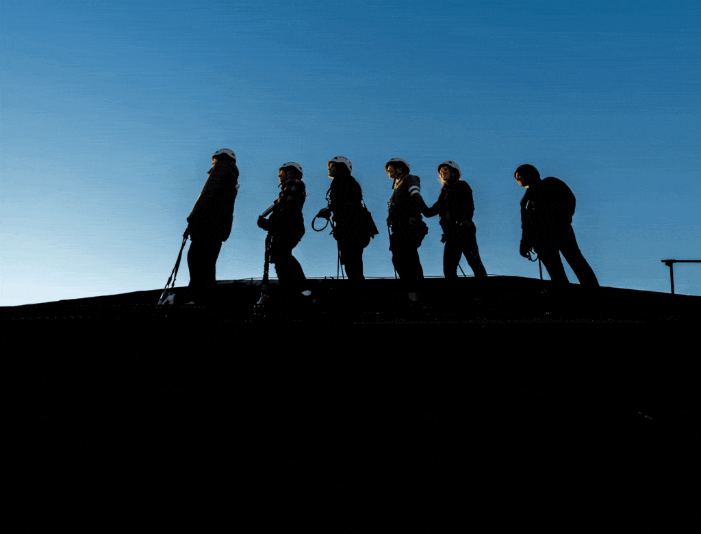 Takvandring på slottet